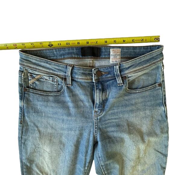 Buckle Black Light Wash Ankle Skinny Jeans Distressed Y2K Denim Women's‎ 28 - Picture 3 of 8